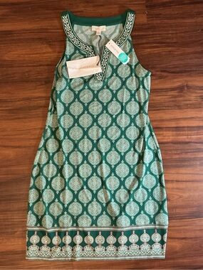 Magnolia Grace Filippa Embroidered Shift Dress NWT Small Green Stitch Fix